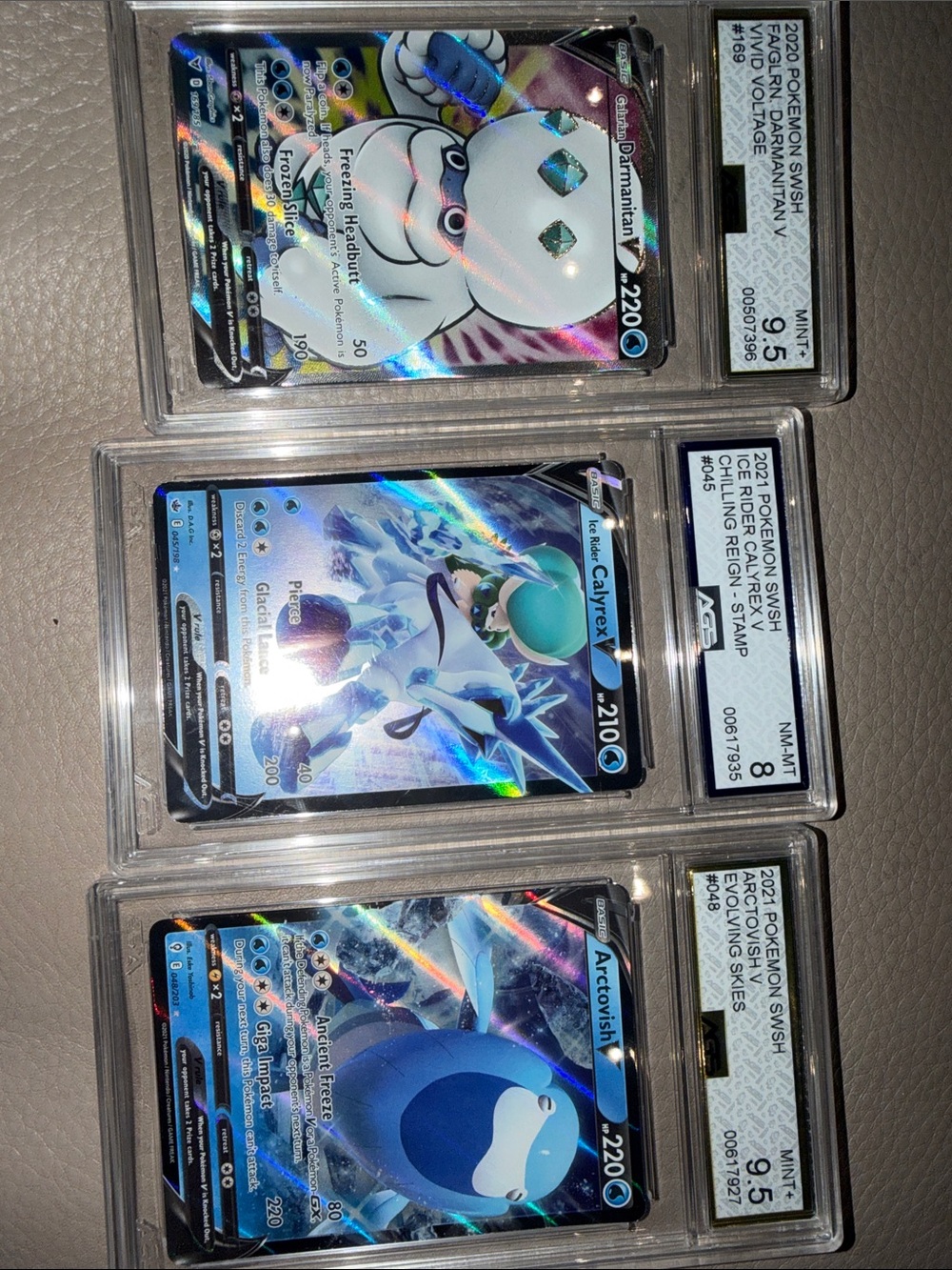 Pokémon AGS graded slabs Lot of 3